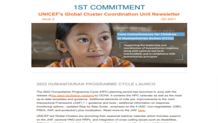 UNICEF's GCCS Newsletter - Issue 2 - Q2 2021 image
