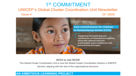 UNICEFs GCCS Newsletter Issue 4 Q1 2022