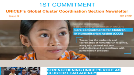 UNICEF's Global Cluster Coordination Section Newsletter Issue 5 image